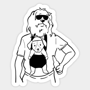 DOG VEGAS Sticker